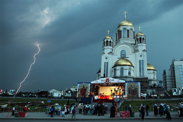 Храме на Крови в Екатеринбурге