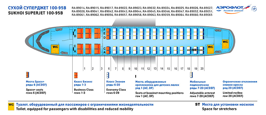 Суперджет 100 Фото Салона