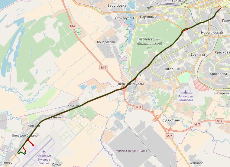 Как добраться до аэропорта Пермь (Большое Савино)