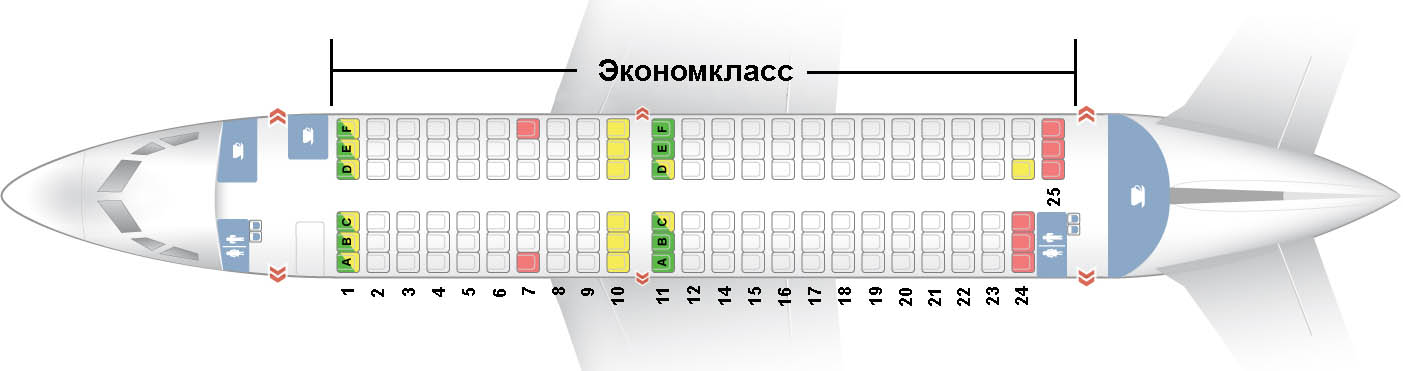 ✈ Самолёт Боинг 737-700: нумерация мест в салоне, схема посадочных мест,  лучшие места