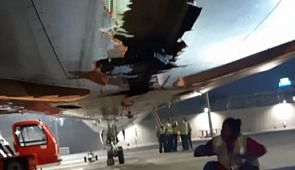 В Индии самолет «распорол» днище пытаясь вылететь в Дубай