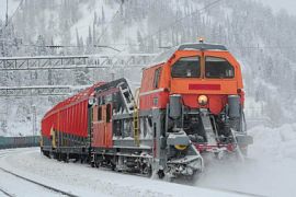 Российский снегоуборочный поезд произвел настоящий фурор в Финляндии