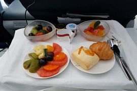 Питание в самолётах авиакомпании Air Astana