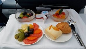 Питание в самолётах авиакомпании Air Astana
