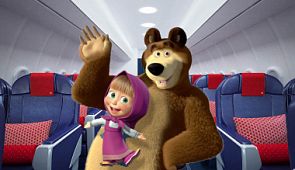 Герои мультфильма «Маша и Медведь» станут участниками рекламной компании «России»