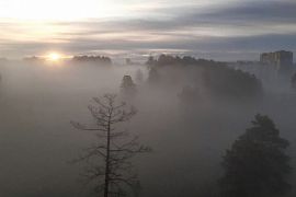 Томский аэропорт накрыл сильный туман