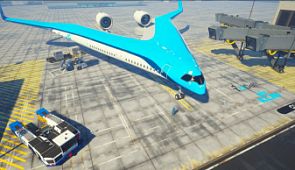 Авиакомпания KLM презентовала концепт нового экономичного самолета Flying-V