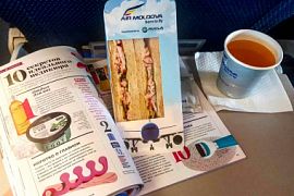Питание в самолётах авиакомпании Air Moldova