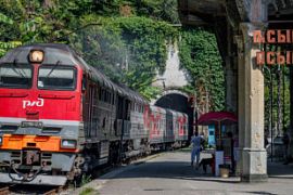 С 7 августа возобновилось железнодорожное сообщение между Россией и Абхазией