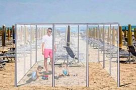Будущее пляжей после коронавируса: будут ли отдыхающие загорать в пластиковых боксах