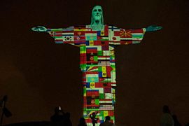 Для статуи Христа в Бразилии разработали необычную подсветку из-за коронавируса